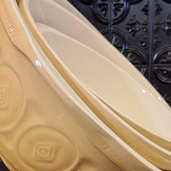 Heavy Duty Stoneware Ceramic Mixing Bowls, Vintage Gripstand Style Bowls - Picture 10 of 16